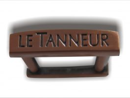 Metal chrome nameplate